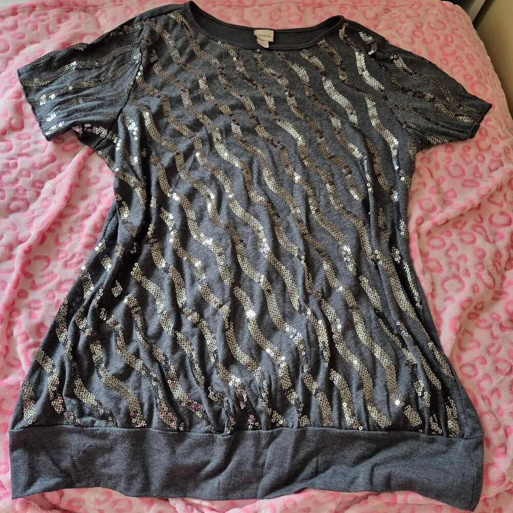 Venezia Women's Black and Grey Shirt